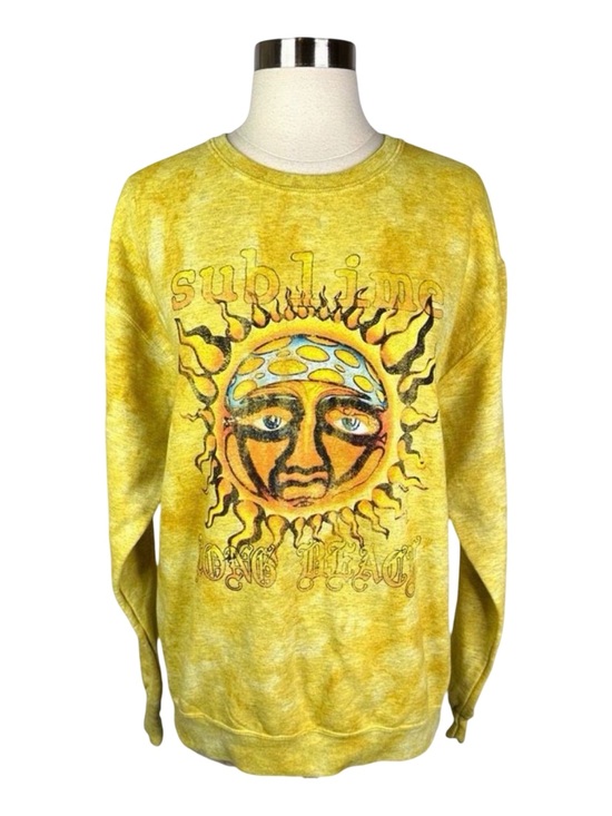 Urban Outfitters Tops - Urban Outfitters x Sublime Yellow Tie Dye Crew Neck Sweatshirt - Size Medium